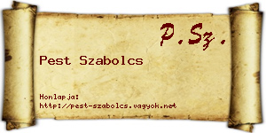 Pest Szabolcs névjegykártya